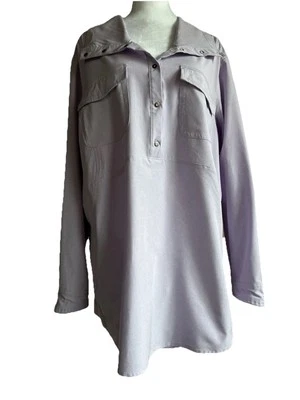 Chaqueta cortavientos DULUTH TRADING XL lila Boho Cottage Resort golf costero usada en excelente estado Foto 1 de 4