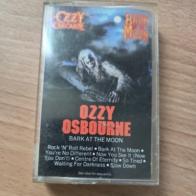 Ozzy Osbourne Bark At The Moon (Cassette Tape, 1983) Heavy Metal - Image 1 of 3