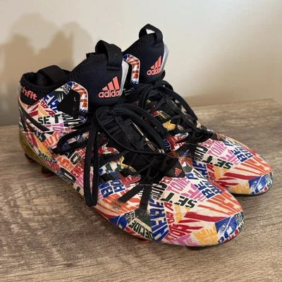 Adidas Freak x Kevlar Pro Bowl Football Cleats Men’s Size 13 Techfit Multi - Image 1 of 4