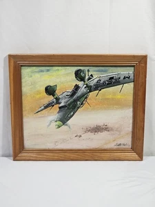 J. Butterfield WWII JU87 Stuka Dive Bomber Russian Front Original Painting 13x16 - Bild 1 von 9