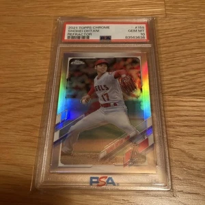 PSA 10 2021 Topps Chrome Shohei Ohtani Silver Refractor Baseball Superstar Fedex - Bild 1 von 4