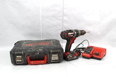 Milwaukee C18PD 18V Cordless Compact Combi Drill With Case Battery & Charger - Image 1 of 4