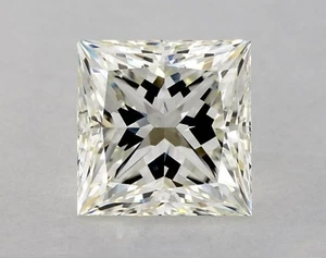 Cert. GIA 1.90 CT Princess Cut Natural Mined Diamond Loose J color VS1 clarity - Picture 1 of 2