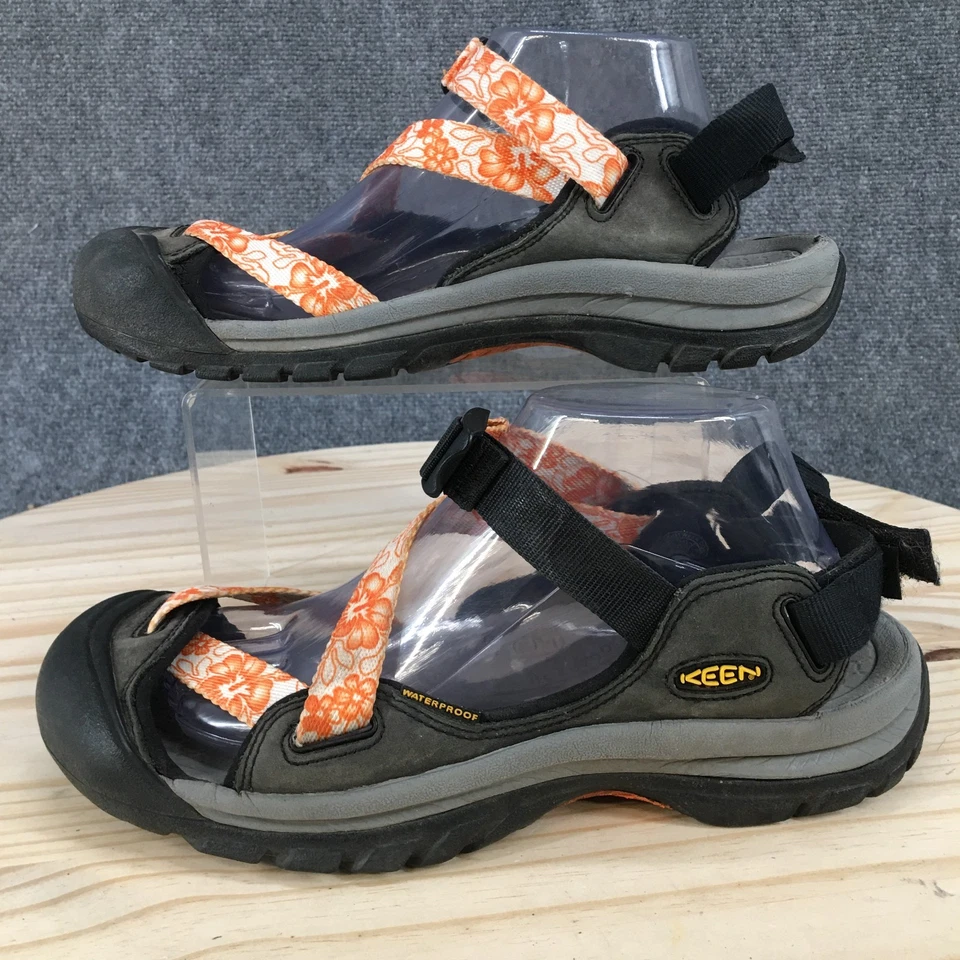 Sandalias KEEN para mujer 10 Zerraport deportivas impermeables con tiras anaranjadas grises Foto 1 de 4