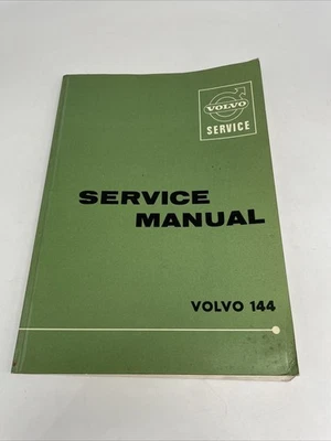 Volvo 144 Green Book Service Manual Sweden Print VG Auto Repair Guide Vtg - Image 1 of 4