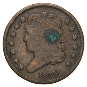 UNITED STATES - 1835 Classic Head Half Cent - Cohen 2 - Picture 1 of 2