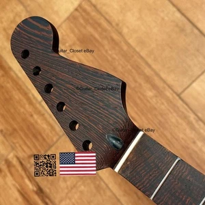 Cuello de guitarra Wenge Strat de acero inoxidable nitro satinado se adapta a Warmoth y Fender WS2 - Imagen 1 de 8