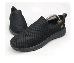 SKECHERS Go Walk Air Max Herren 9 Schwarz Mesh Slipper Komfort Wanderschuh 54600 - Bild 1 von 13
