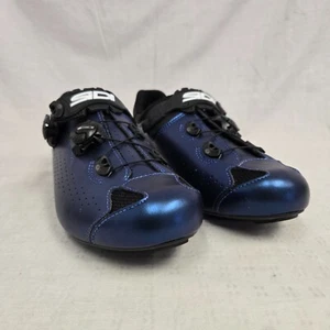 Sidi Genius 10 Road Cycling Shoes Iridescent Blue - Men's 42.5 EU / 8.4 US - Picture 1 of 8
