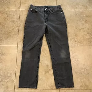Pantalones de mezclilla Guess para hombre 33 x 30 negros gris lavado vintage calce clásico pierna recta - Imagen 1 de 12