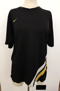 Nike Black and Gold sphere Dry T Shirt Size Large