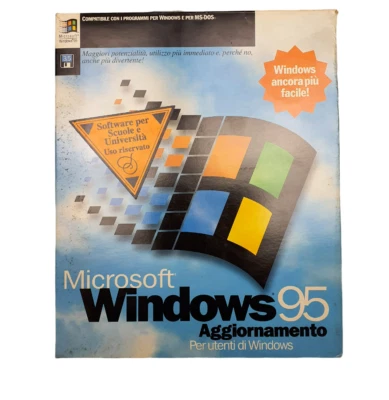 Update aggiornamento Microsoft Windows 95 sistema operativo floppy disc+manuale - Immagine 1 di 3