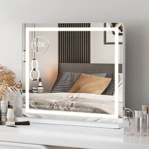 Hollywood Mirror LED Light Up Vanity Make Up Mirror Large 70x55cm USB Charging - Picture 1 of 12
