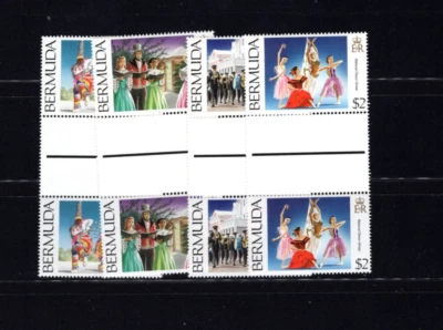 Bermuda 689-92 Christmas Gutter Pair 1994 MNH Complete Set LC - Image 1 of 2
