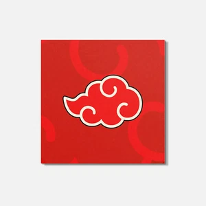 Montaña rusa cuadrada de madera Naruto Anime Akatsuki Cloud 4"" X 4"" - Imagen 1 de 3