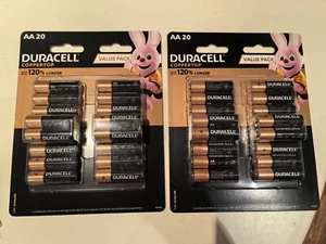 Genuine Duracell Coppertop AA Battery Alkaline Batteries 120% Longer 40 Pack - Picture 1 of 2