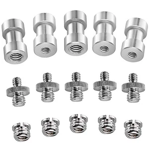 Neewer 1/4 inch to  3/8 inch Metal Threaded Screw Tripod Convert Adapter - Picture 1 of 8