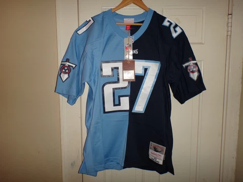 Eddie George 1999 Mitchell & Ness Titans Throwback Split Legacy Jersey $175 Cover