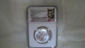 2014 D 50C silver high relief Kennedy 50th Anniversary NGC SP69 - Picture 1 of 2