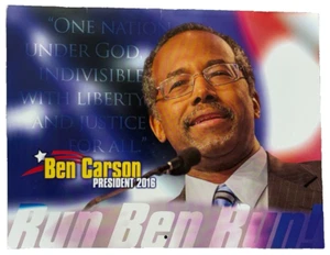 Calendario de campaña presidencial Ben Carson 2016 Run Ben Run - sin usar. RARO - Imagen 1 de 6