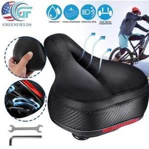 Comfort Wide Big Bum Soft Gel Cruiser Bike Saddle Bicycle Seat Air Cushion Pad - Picture 1 of 10