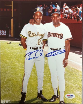 Barry Bonds & Bobby Bonds Signed Autographed 8x10 Baseball Photo PSA Letter - Image 1 of 4