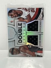 2015-16 Gala Double Feature #1 Cliff Robinson Kevin Duckworth Jersey #'d 25/60