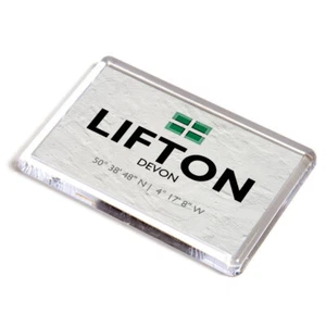 FRIDGE MAGNET - Lifton, Devon - Lat/Long SX3885 - Picture 1 of 1