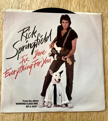 Rick Springfield Red Hot Blue Love/ I've Done Everything For You 45 RPM Record - Image 1 of 4