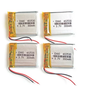 4 STCK. 3,7 V 300mAh LiPo Wiederaufladbarer Akku für GPS Bluetooth Massagegerät 402530 - Bild 1 von 6