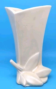 Vintage Nelson McCoy Art Pottery 8" Lily Bud Line Vase Planter Cream *LOOK* - Picture 1 of 14