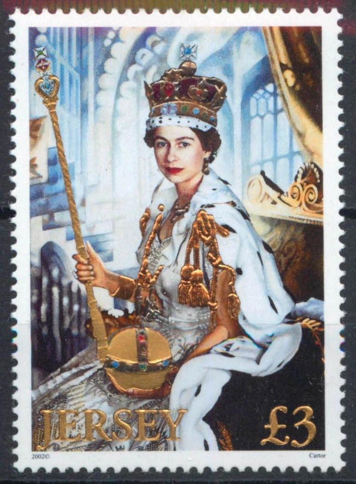 Jersey 2002 Queen Elizabeth II: Royal Golden Jubilee £3 stamp SG 1029 MNH mint - Image 1 of 1