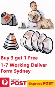 Elizabethan Pet Protective Collar Dog Cat Anti-lick Cone Wound Healing Recovery - Picture 1 of 9