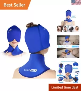 Cold Cap and Neck Ice Pack Wrap Gel Combo, Care Package for Head and Cervical... - Picture 1 of 7
