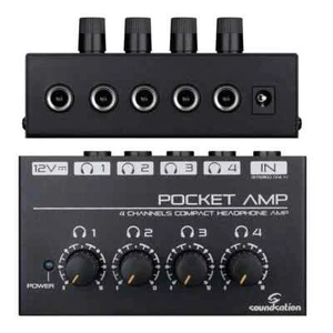 SOUNDSATION POCKET AMP mini amplificatore per cuffie 4 canali NUOVO GARANZIA ITA - Imagen 1 de 2