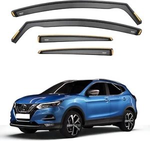 ISPEED Wind Deflectors for Nissan Qashqai MK2 2014-2021 5-Door SUV 4pc Set Visor - Picture 1 of 10