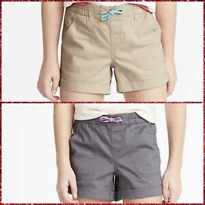 NEW Old Navy Girls Cuffed Twill Pull On Shorts 