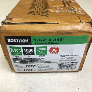 Box of 1000 Bostitch Metal Connector Nails 1-1/2" x .148" PT-MC14815G-1M - Picture 1 of 5