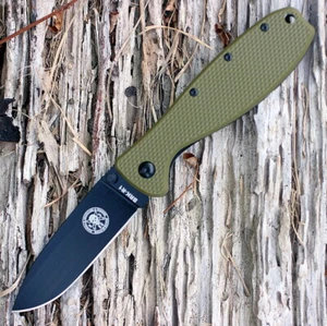 BRKR2ODB Esee Zancudo Olive Black D2 Blade FRN/Stainless Handles Framelock Clip - Bild 1 von 7