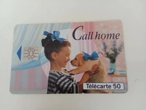 scheda internazionale usata da collezione - francese Call home 50 gatto - Foto 1 di 2