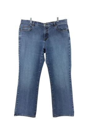 Jeans Venezia Feminino Tamanho 20 Azul Bootcut Elástico Cowgirl Item #2389 - Imagem 1 de 4