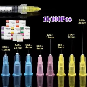 Tattoo Micro Needles 1.5mm-25mm Disposable Sterile Injection Syringe Tips Needle - Picture 1 of 24