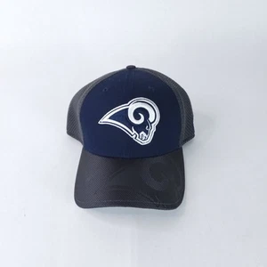 Los Angeles Rams Hat Blue Gray Mesh New Era Medium Large Stretch LAR - Picture 1 of 5