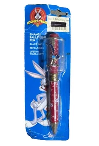 Vintage Looney Tunes Enameled Ball Point Pen Road Runner In Original Packaging - Picture 1 of 2