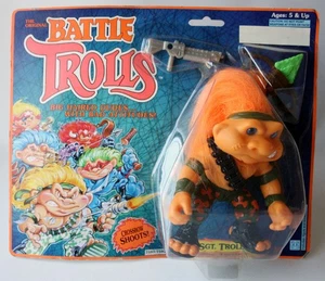 RARE VINTAGE 1993 ORIGINAL BATTLE TROLLS SGT. TROLL HASBRO NEW SEALED ! - Picture 1 of 7