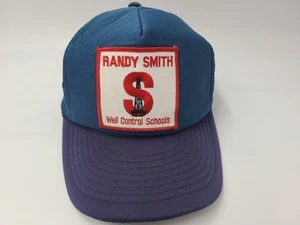 Vintage Randy Smith Well Control Schools Patch Mesh Snapback (Fit Small) Hat Cap - Picture 1 of 15