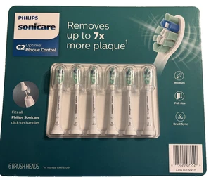 *NEW* Phillips Sonicare Plaque Control C2 Brush Heads (6-Pack) - Picture 1 of 7