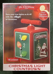 Mr. Christmas, Luce di Natale Conto alla Rovescia-Accendi/Spenti Luci Albero con Musica -Nuovo con Scatola - Foto 1 di 1