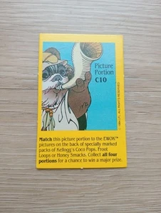 1984 Kellogg's Cereal Card Star Wars Ewok Adventure Collect-A-Prize Game C10 - Picture 1 of 2