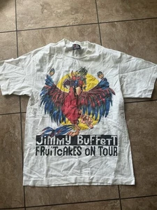 Maglietta Vintage Jimmy Buffet Fruitcakes Tour Anni 90 Giganti Tg L - Foto 1 di 4